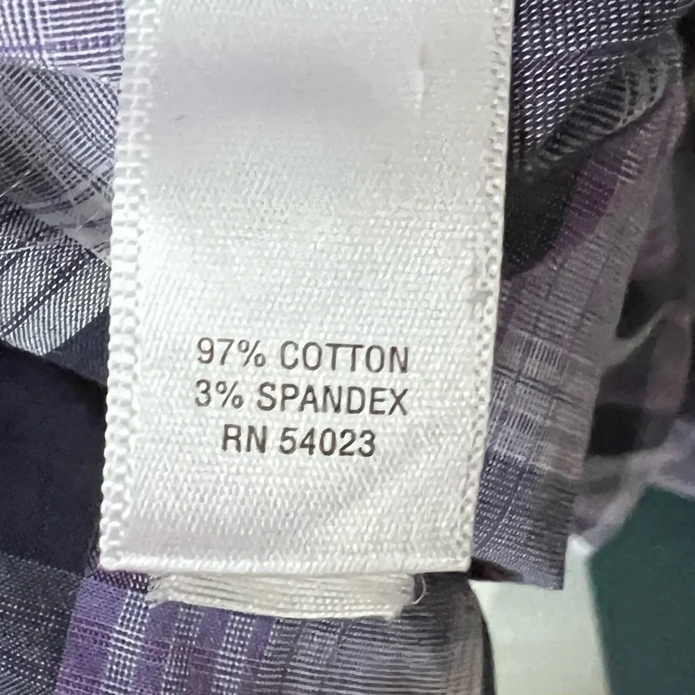 BANANA REPUBLIC Men’s Slim Fit Plaid Collared Button-Down Shirt Size M Preppy